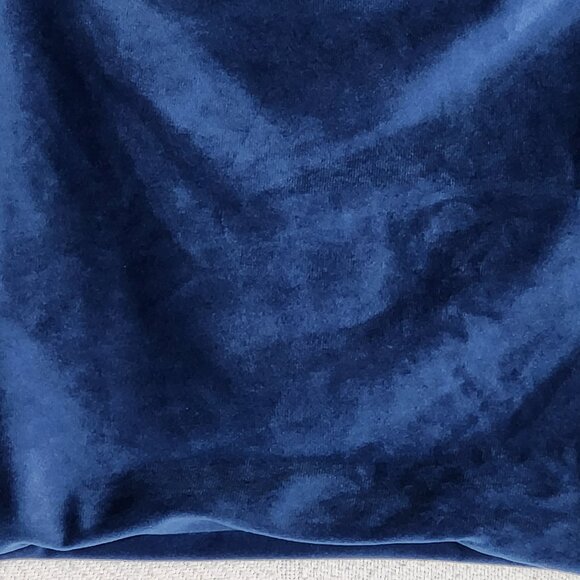 Wayimpress Electric Blue Soft Poly Velvet 12"x20” Throw Pillow Covers Set of 2 - Picture 4 of 16